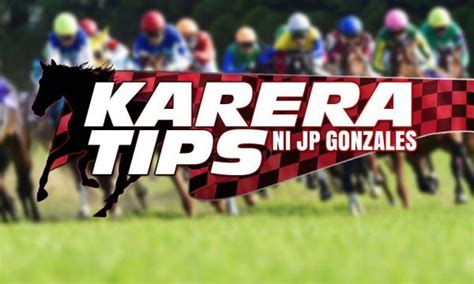 Karera Tips ni Jp Gonzales .